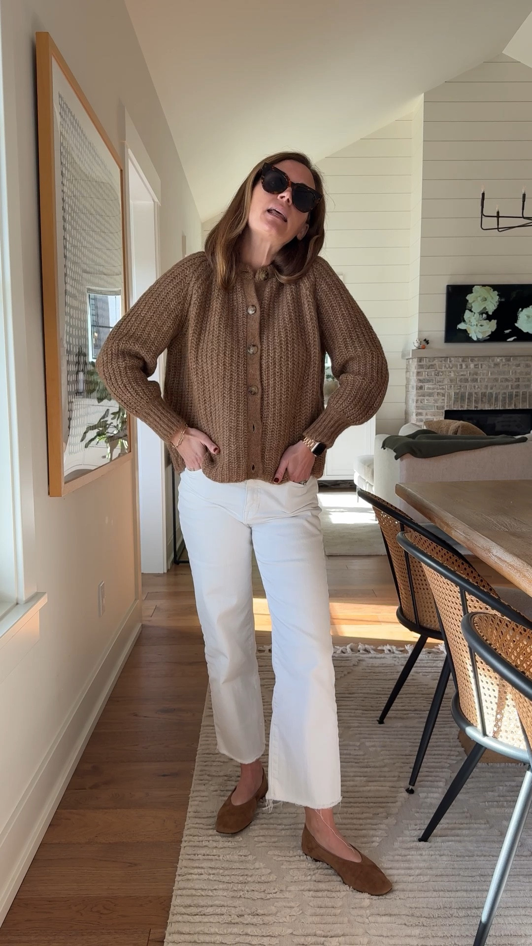 Sweater size XS (also linked similar less expensive)
Jeans size 25
Jacket size small

#LTKSeasonal #LTKOver40 #LTKStyleTip