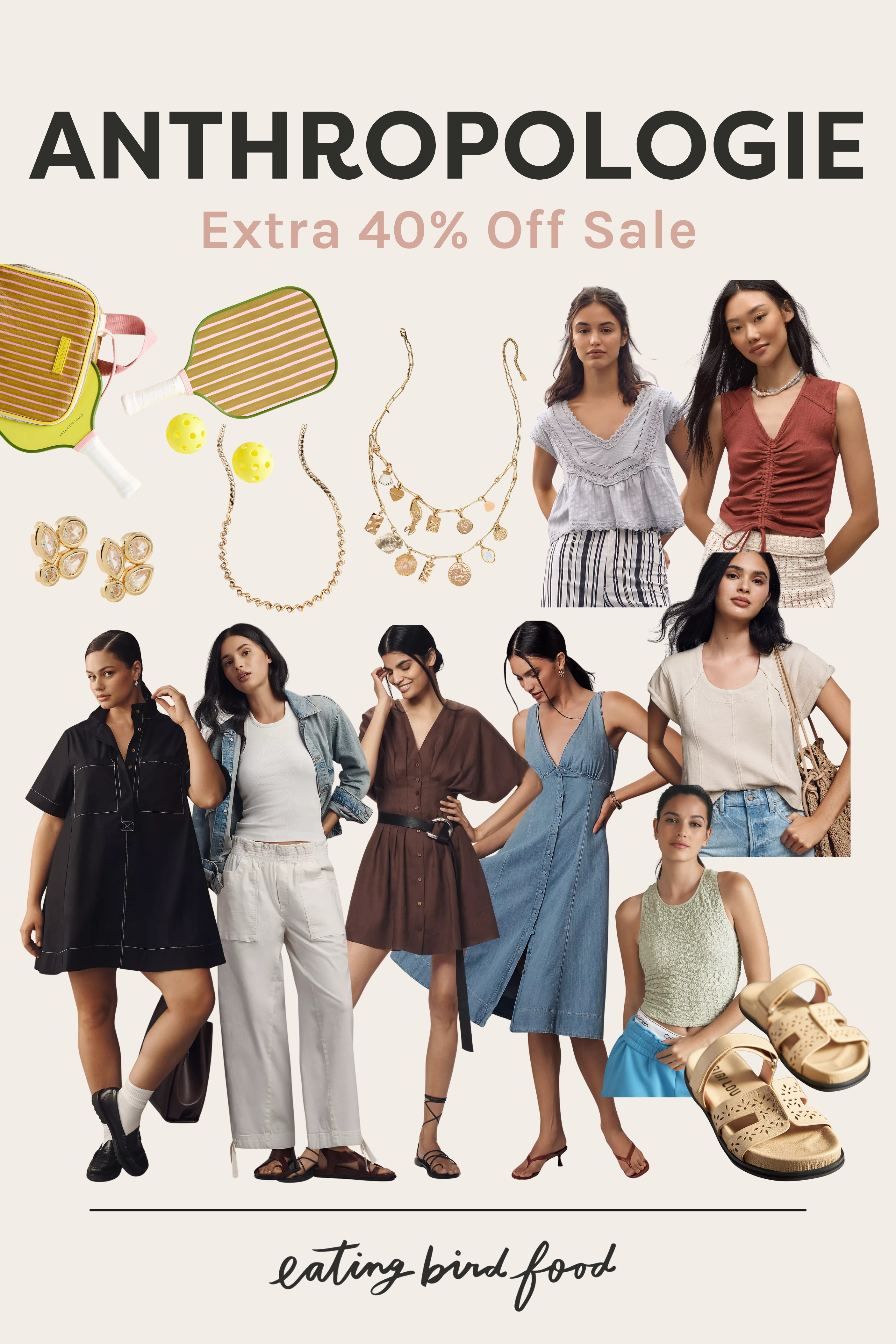 Anthropologie Labor Day Sale | Anthro Sale | Denim Dress | Summer Dress | White Pants | Summer Tops | Pickle Ball Set 

 #LTKSeasonal #LTKFindsUnder100 #LTKStyleTip