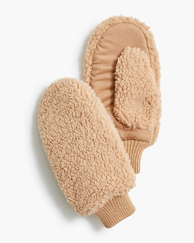 Sherpa mittens | J.Crew Factory