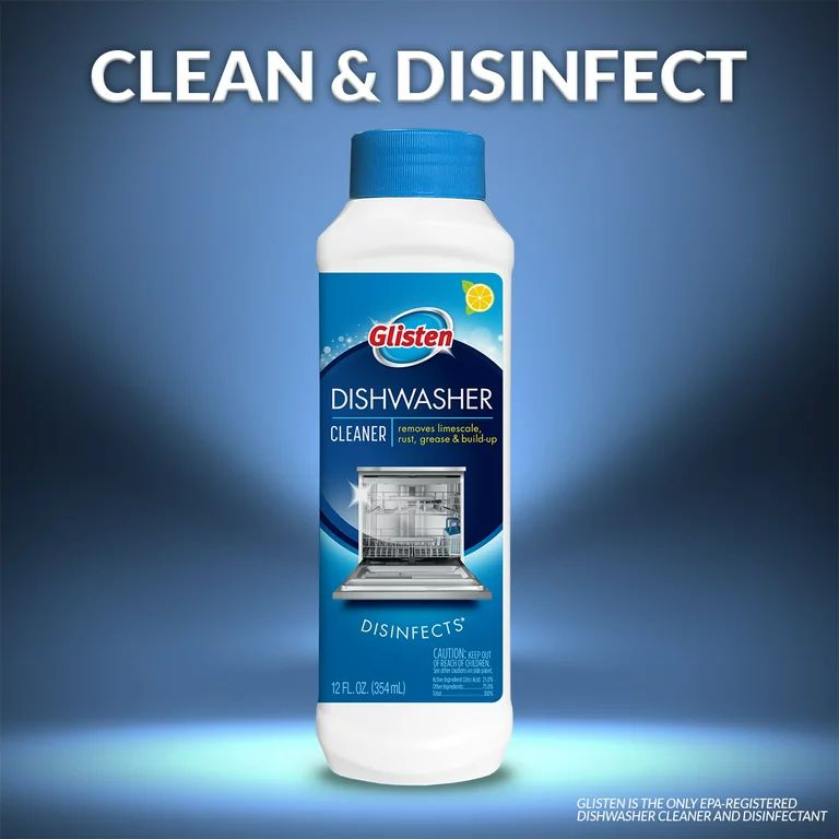 Glisten Dishwasher Cleaner & Disinfectant Liquid, 12oz., 2-Pack - Walmart.com | Walmart (US)