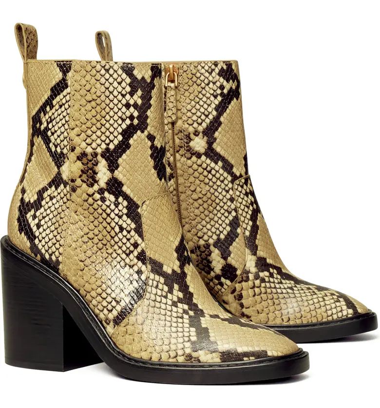 Snakeskin Print Bootie | Nordstrom