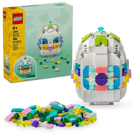 LEGO Decorative Easter Egg Building Toy for Girls & Boys - Springtime Craft Activity for Kids, Ages 8+ - Basket Stuffer or Gift Idea for Easter, Birthdays, & Special Occasions - 40816 | Walmart (US)