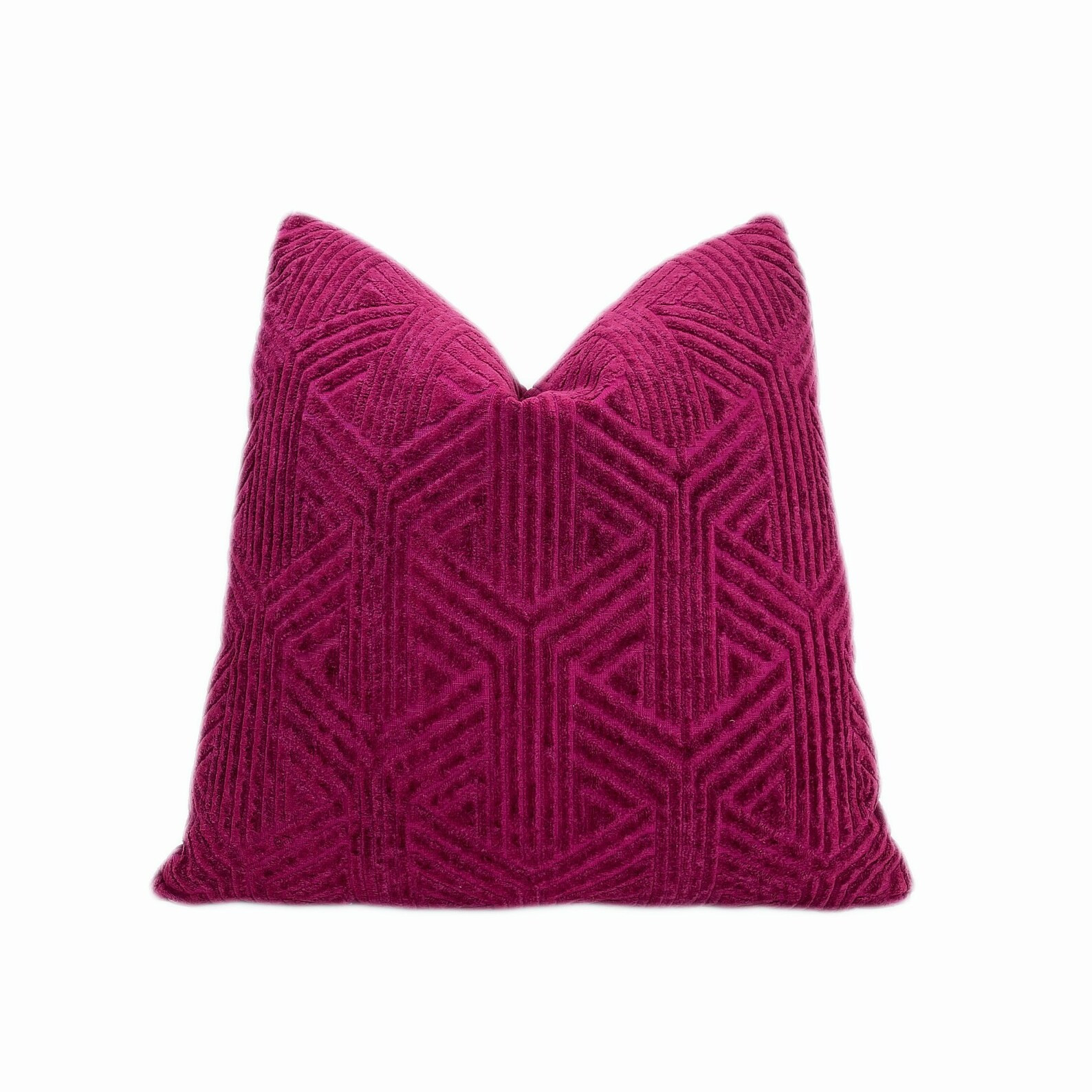 Boysenberry Velvet Decorative Throw Pillow Cover  Dark - Etsy | Etsy (US)