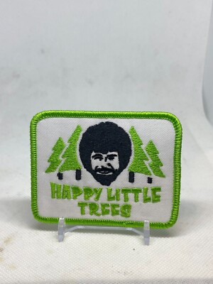 New Trendy Humorous Funny Vintage Style Patch Cap Hat - Happy Little Trees  | eBay | eBay US
