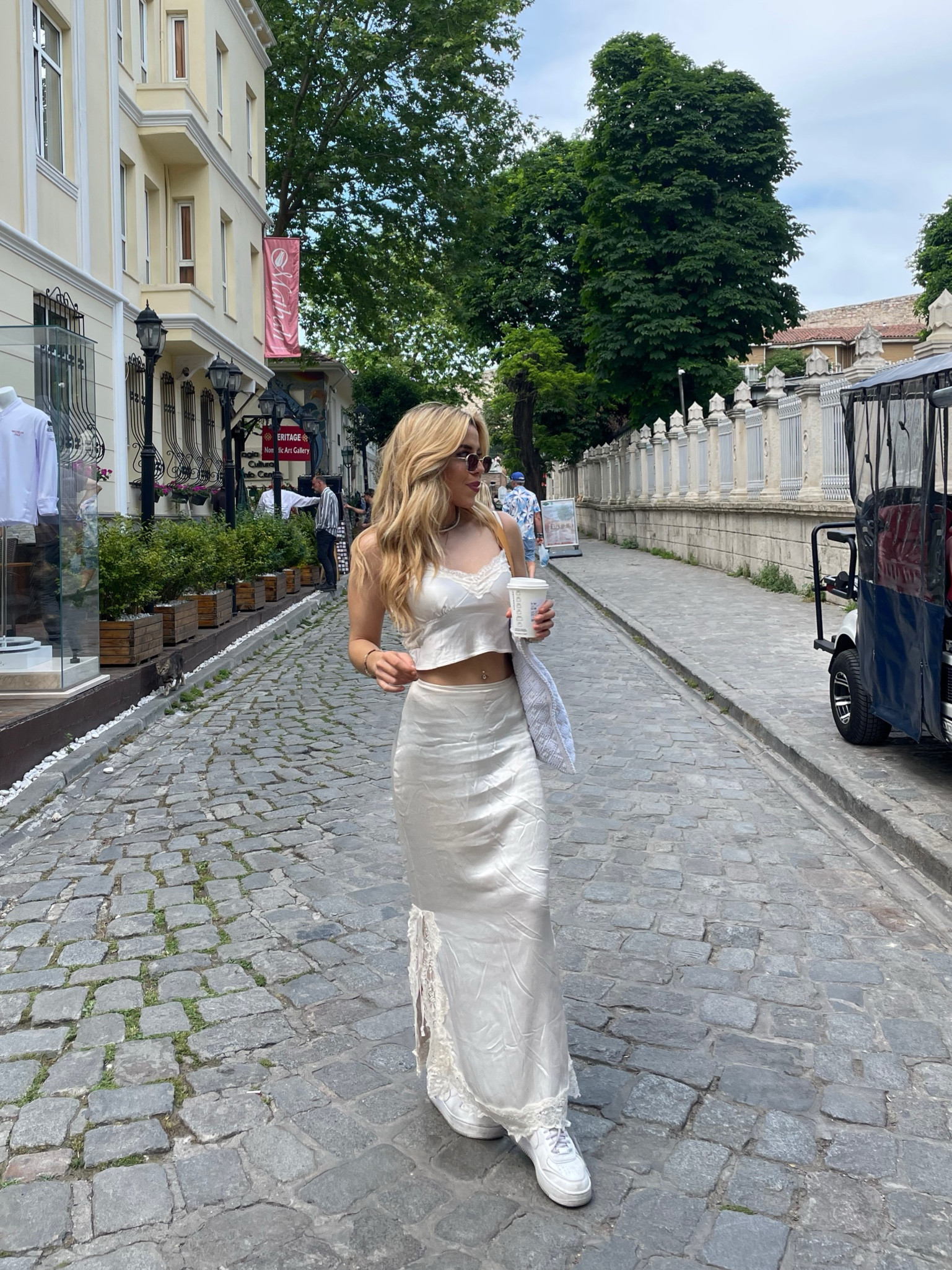 Satin set in Europe. Wearing small but suggest sizing down! 

#LTKstyletip #LTKeurope #LTKFind