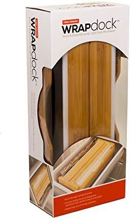 WRAPdock | 6" x 3.06" x 13.75" | Dual storage kitchen solution helping you use your aluminum foil, p | Amazon (US)