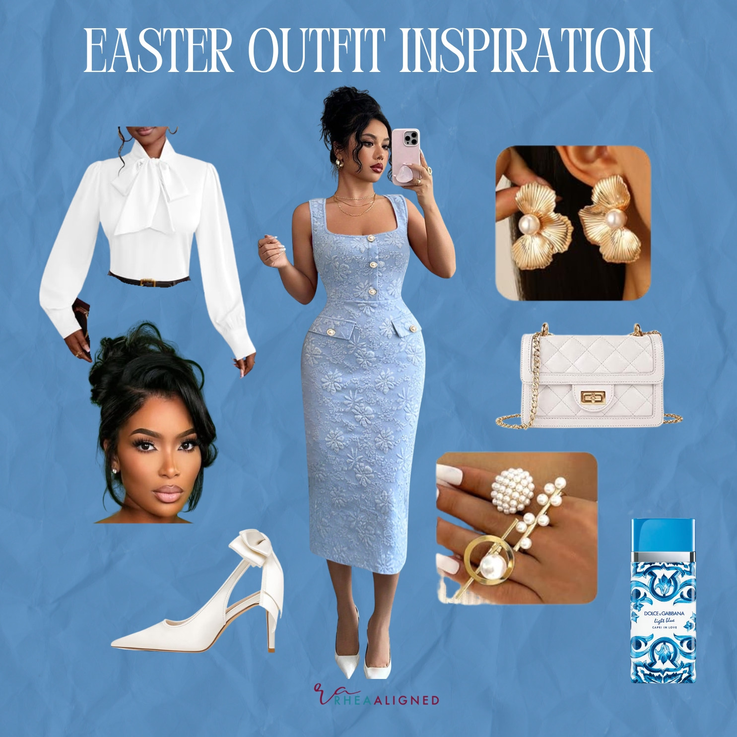 I love a classic look. Especially since I've been reading a lot of historical fiction lately. And it's something about the generations before us that understood the importance of dressing to impress no matter where you were going. 

#RheaAligned #LTKEaster 

 #LTKmomlife #LTKSeasonal