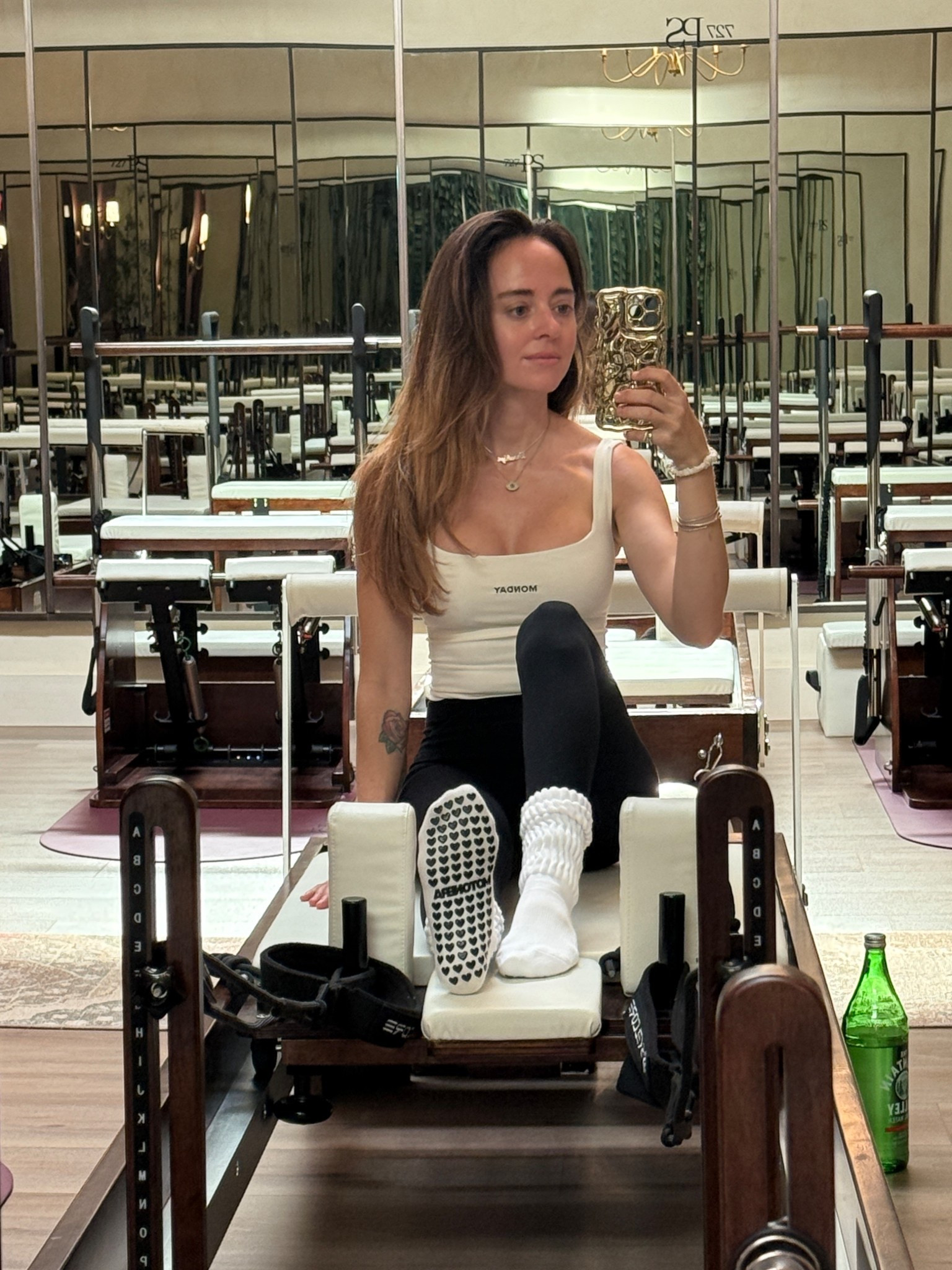 Pilates princess at it’s finest. I have never felt healthier or stronger than now, being fully committed to my Pilates practice. 

Pilates grip socks are available on motonera.com 

#pilates 
#ootd
#athletic 

#LTKStyleTip #LTKActive #LTKTravel