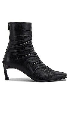 Reike Nen Front Shirring Ankle Boots in Black from Revolve.com | Revolve Clothing (Global)