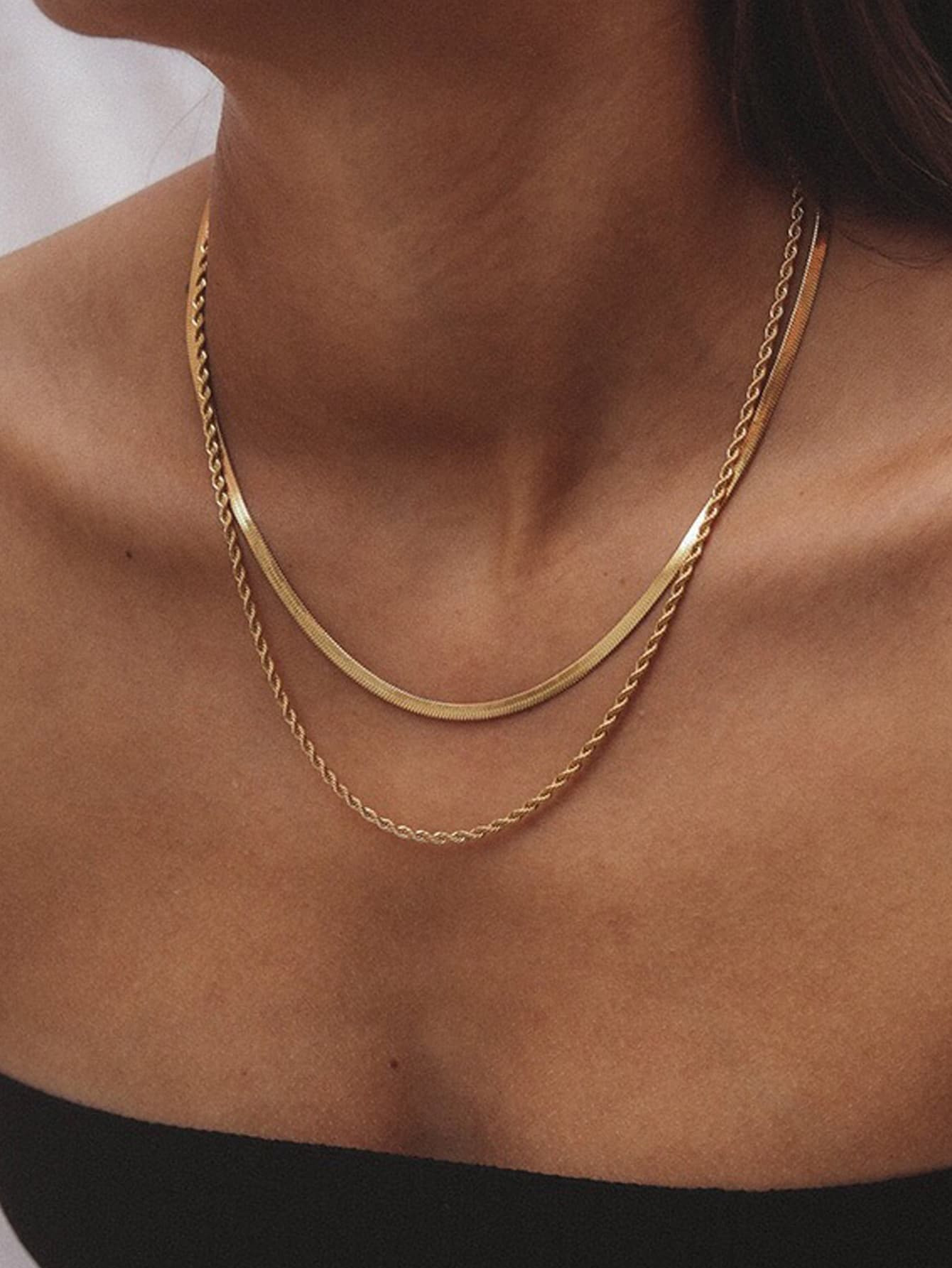 Twist Design Layered Necklace | SHEIN