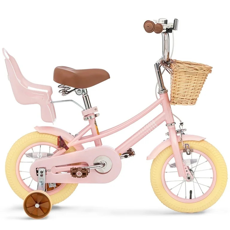 KORIMEFA Girl Bike for Toddlers and Kids Ages 3-6 Years Old, 12 Inch Kids Bike with Training Whee... | Walmart (US)