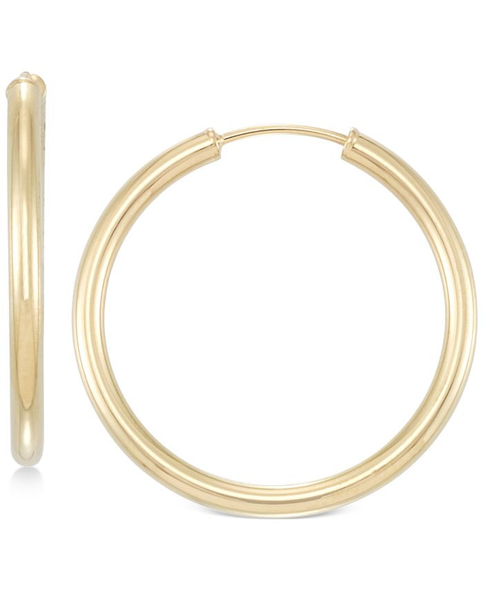 Small Highly Polished Flex Hoop Earrings in 14k Gold | Macys (US)
