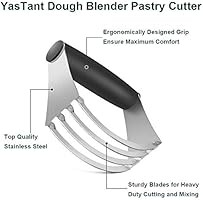 YasTant Top Quality Pastry Cutter – Heavy Duty Dough and Pastry Blender with Sturdy Blades and ... | Amazon (US)