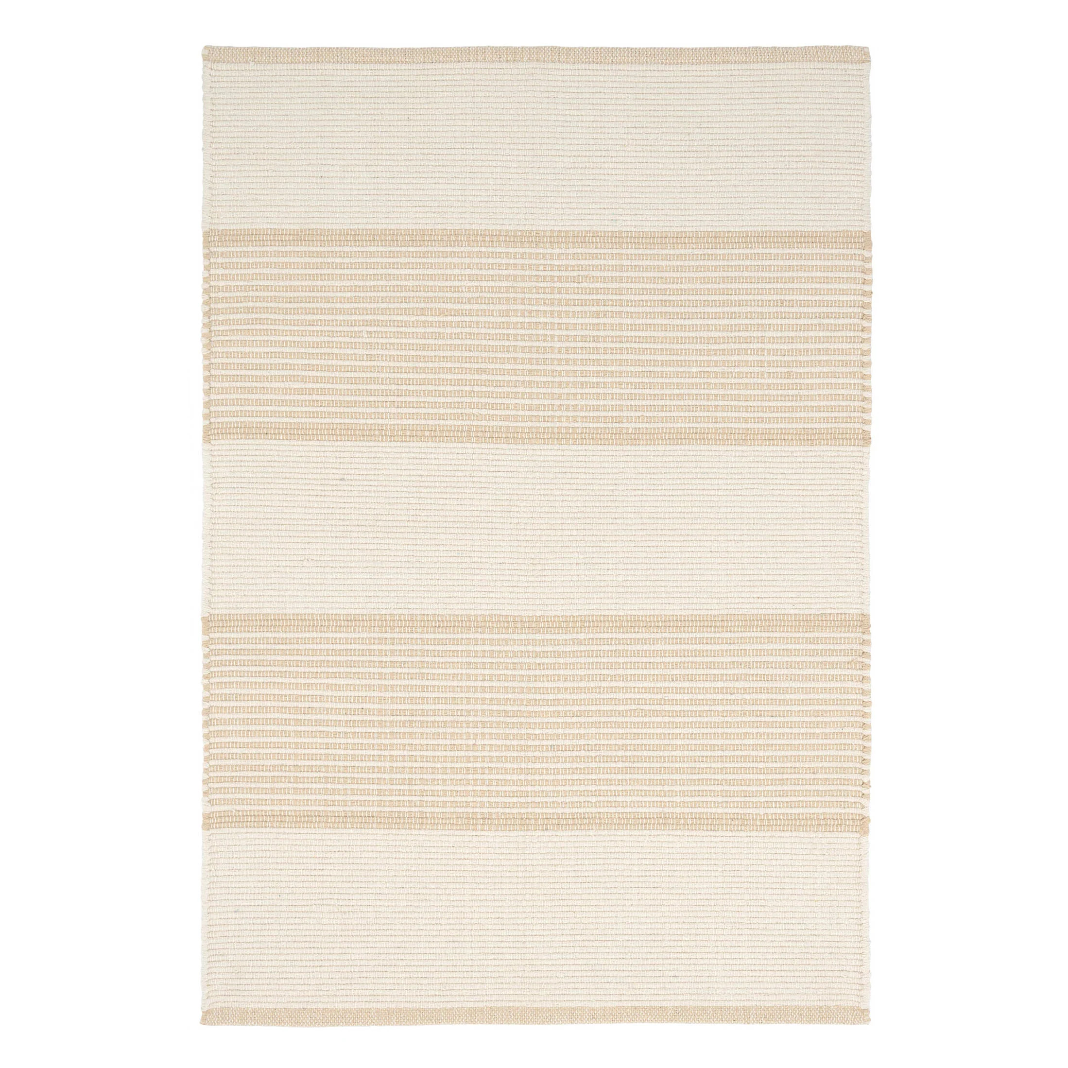La Mirada Handwoven Cotton Rug | Wheat | Annie Selke