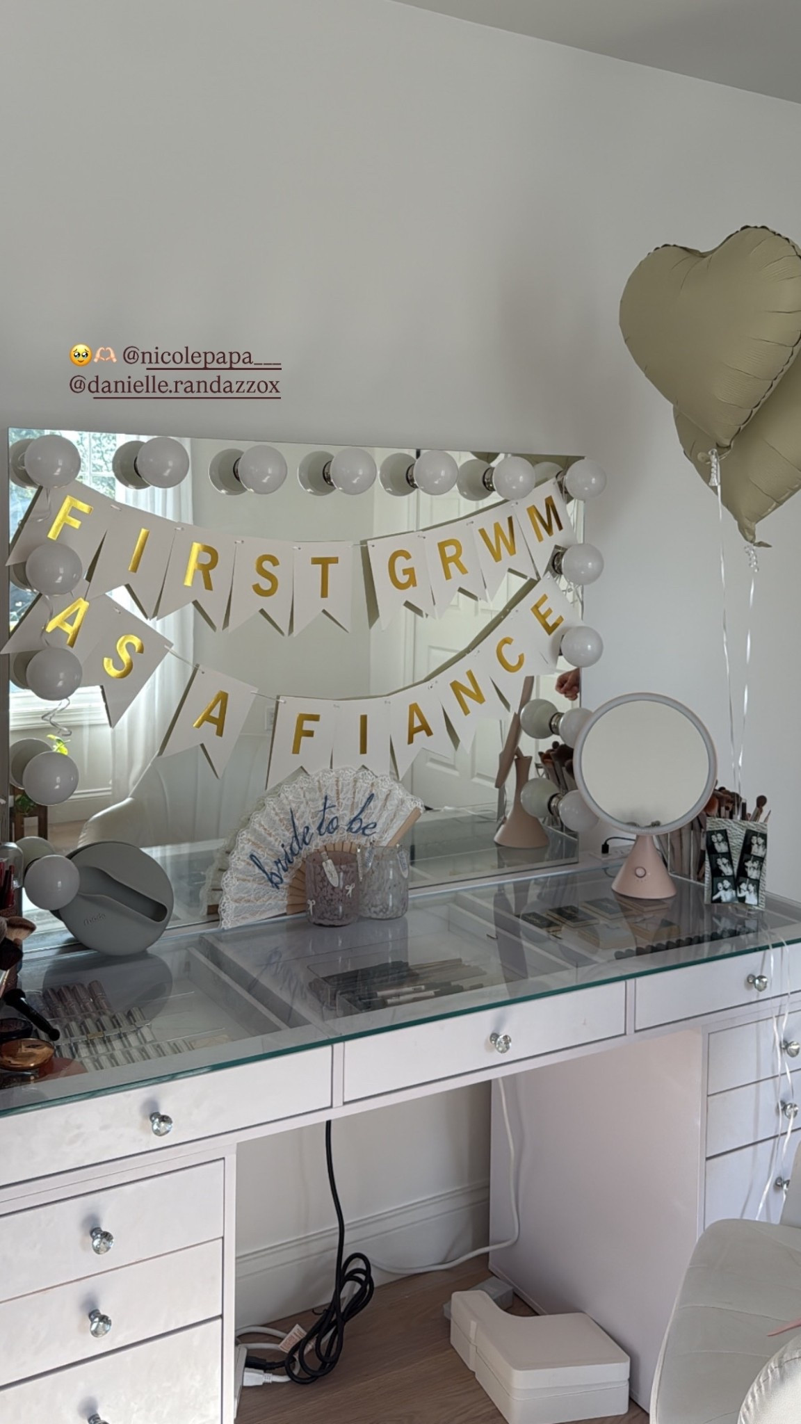 How my sisters decorated my vanity 🤍

#LTKWedding #LTKParties #LTKHome