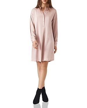 Reiss Maribel Oversize Satin Shirt Dress | Bloomingdale's (US)