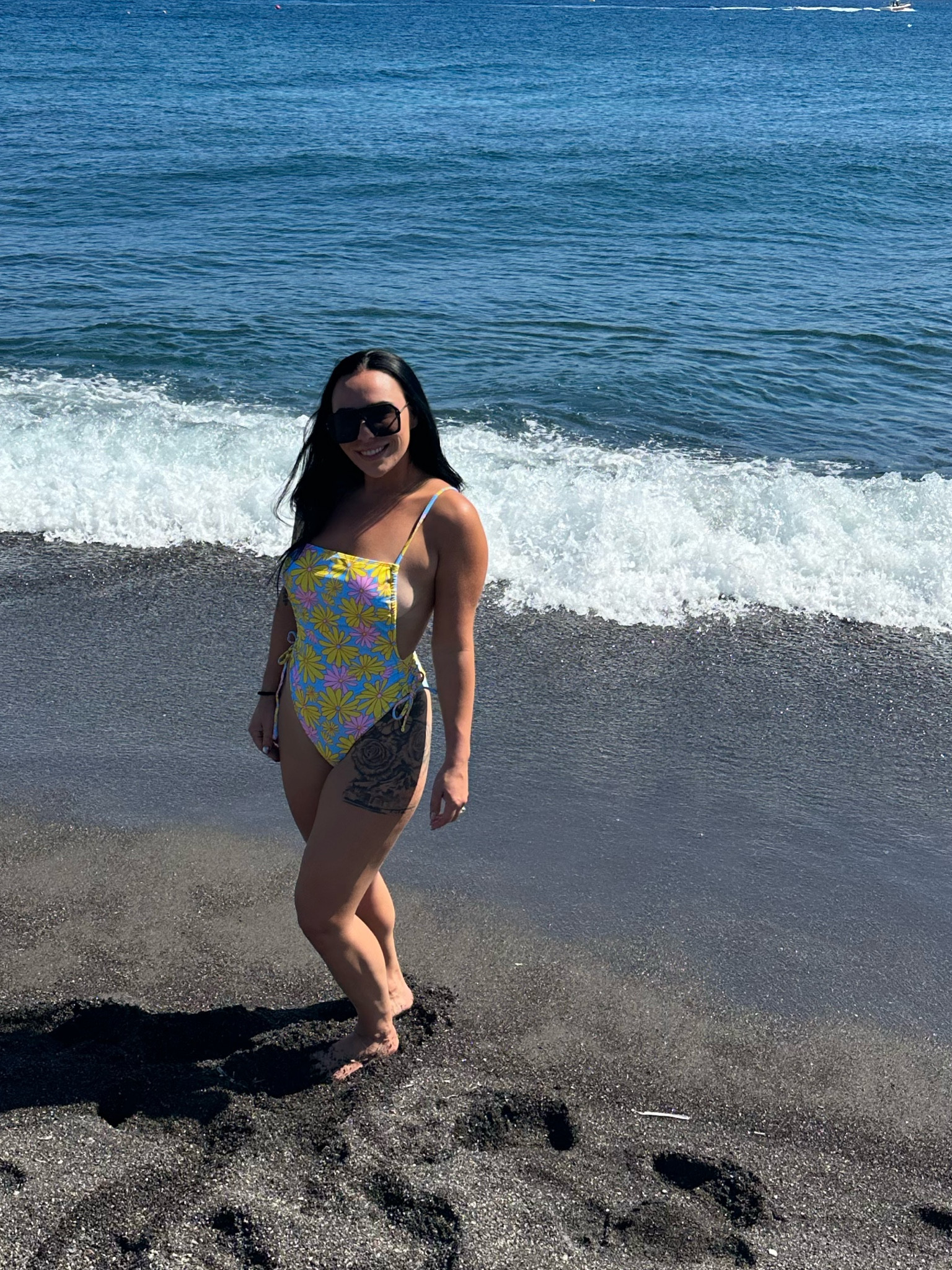 The cutest swimmie for the black sand beach in SANTORINI 😍

#LTKSeasonal #LTKSwim #LTKTravel
