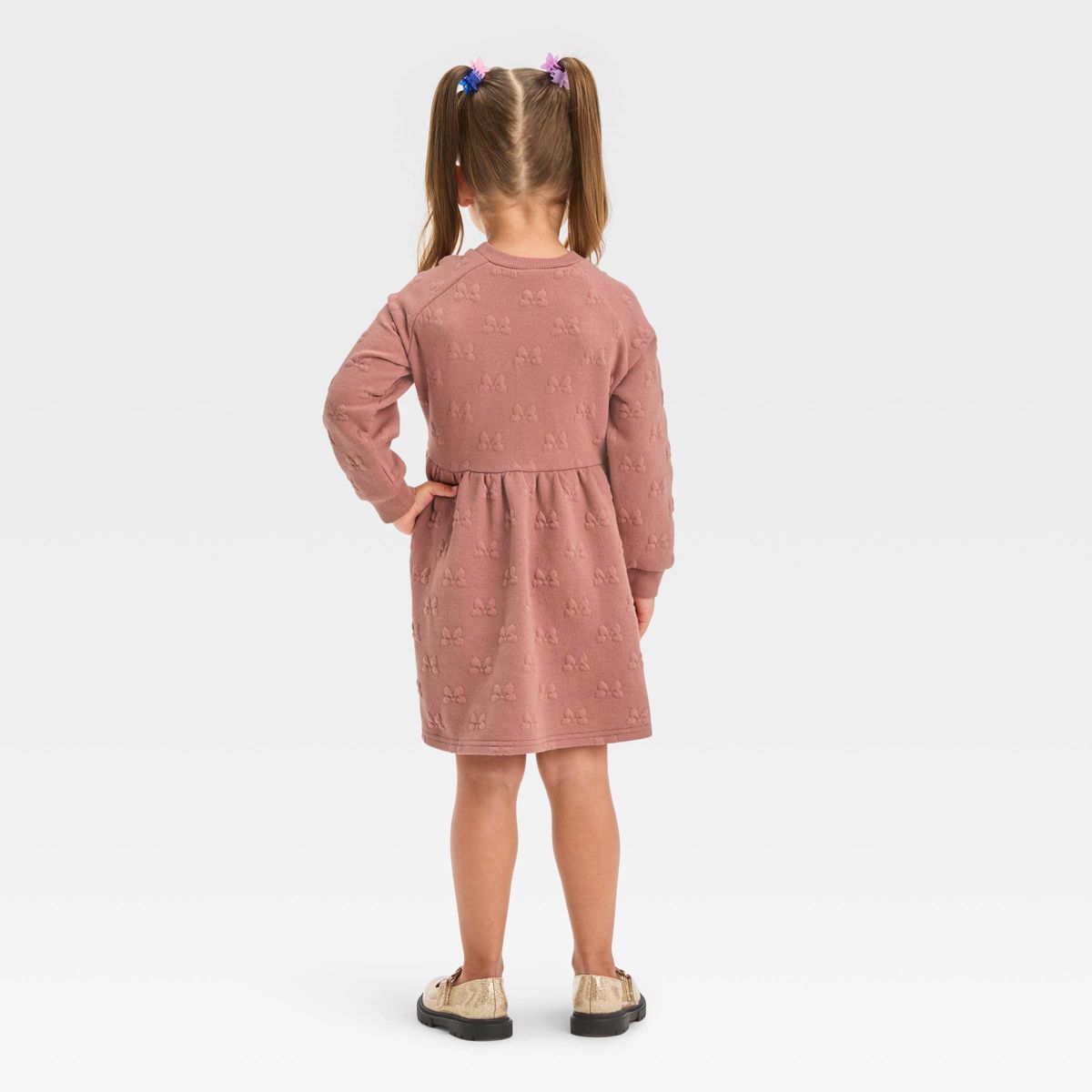Toddler Girls' Mickey Mouse & Friends Sweatshirt Dress - Pink | Target