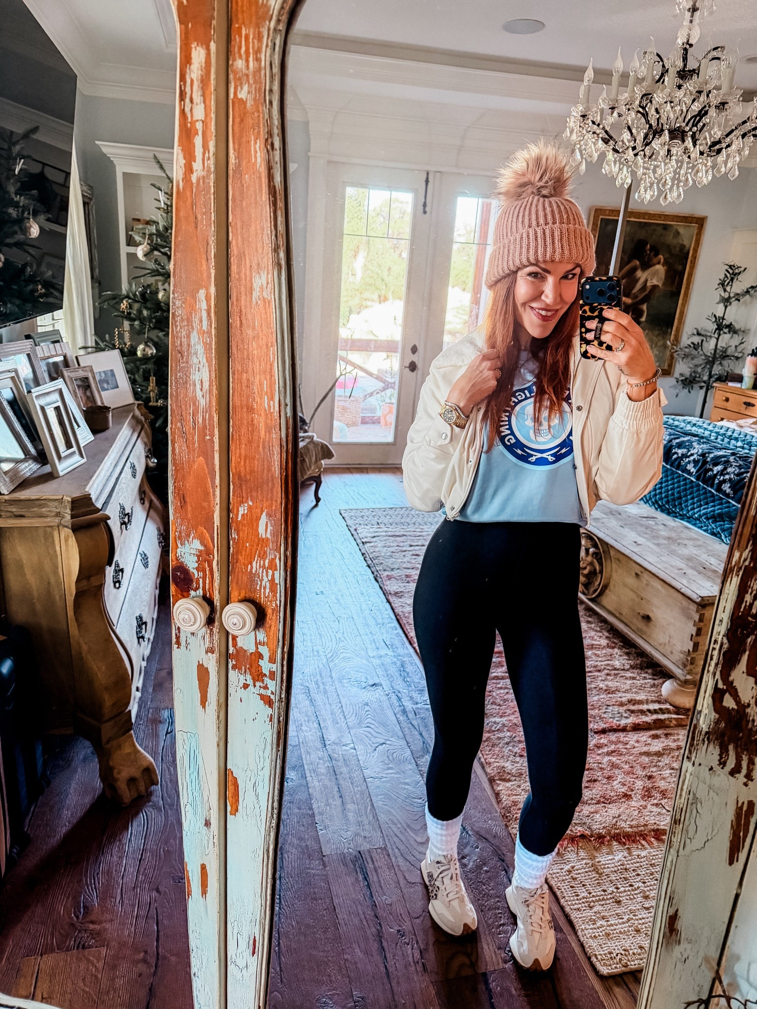 Florida has lost its mind with this temp! Headed to the LIGHTNING stadium series hockey game and feeling toasty! Posted my fit..wear these pieces all the time!! 

#LTKfitnessgoals #LTKOver40