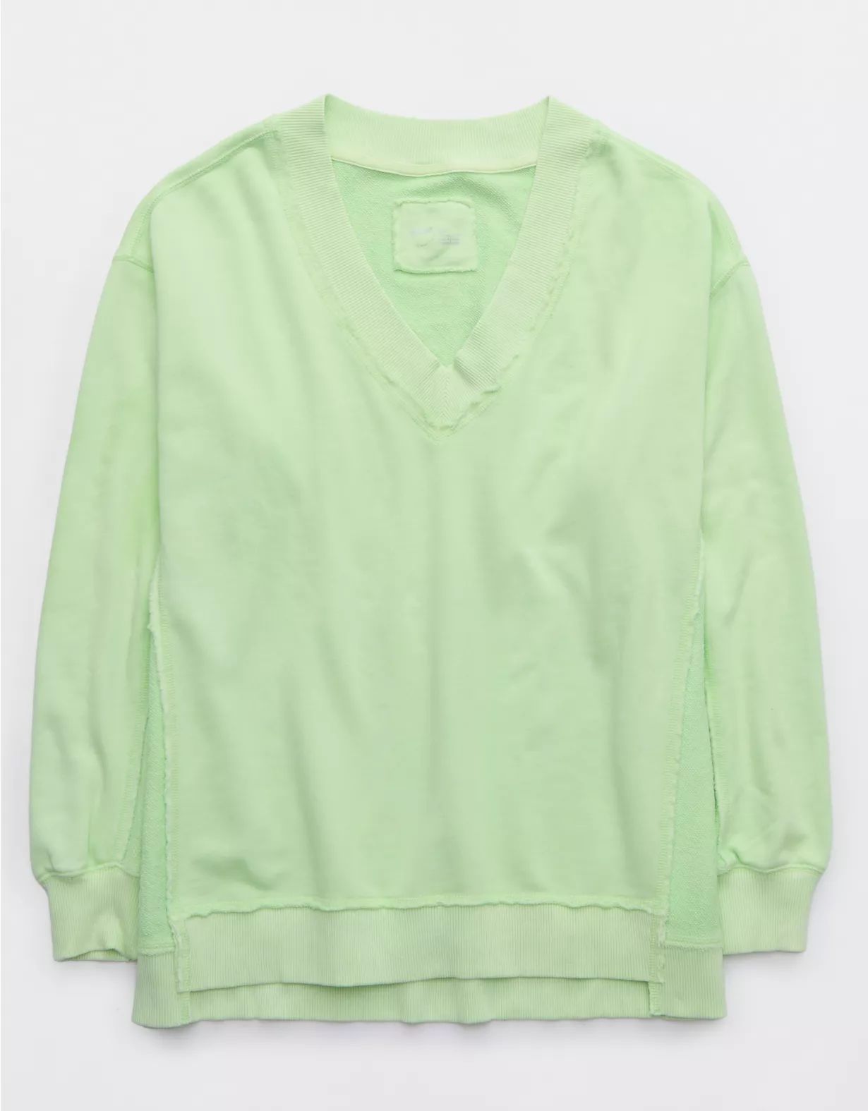 Aerie Vacay Every Day V Neck Sweatshirt | Aerie