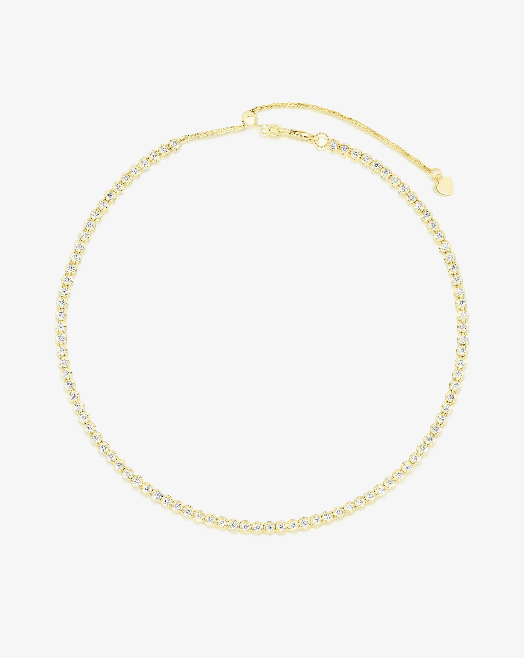 Multiway Tennis Necklace + Double Wrap Bracelet - 14k Yellow Gold | Ring Concierge