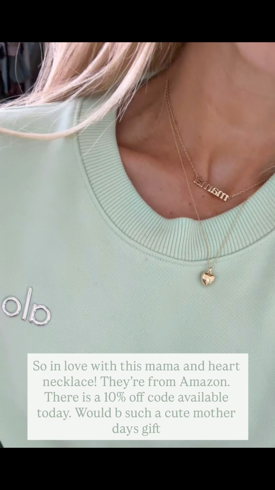 So in love with this mama and heart necklace! They're from Amazon.
There is a 10% off code available today. Would b such a cute mother days gift

#LTKFindsUnder100 #LTKStyleTip