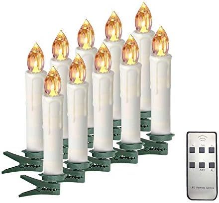 Taper Candles Battery Operated Taper Candles with Remote Led Flicker Warm White AA Battery Candle... | Amazon (US)