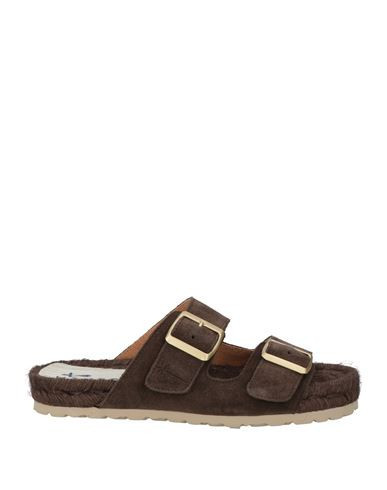 Manebí Woman Espadrilles Chocolate brown Size 10 Leather | YOOX (US)