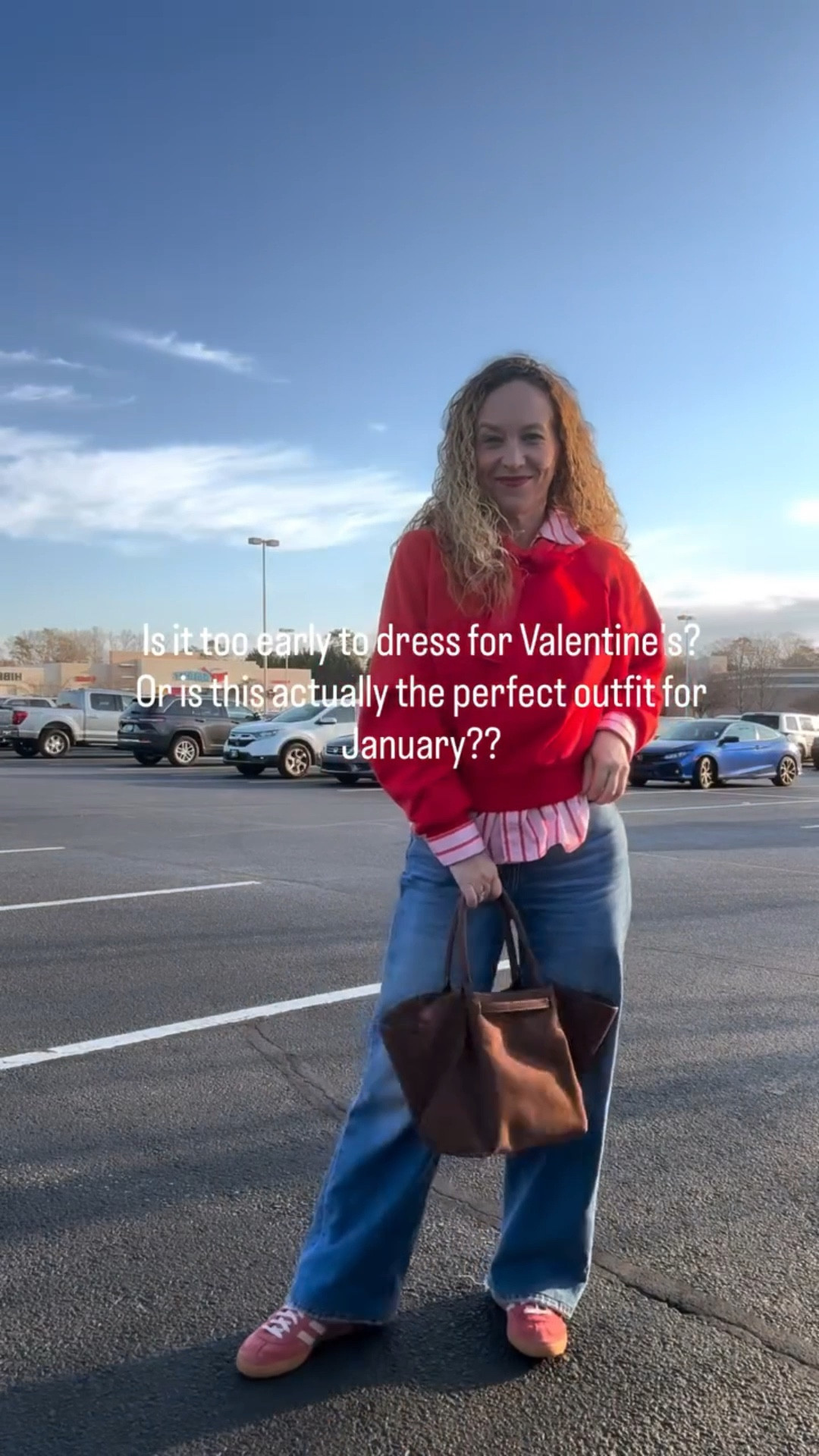 Is it too early for Valentine’s outfits… or is January the perfect time to start? ❤️

This is my version of festive (even after the big holidays!) without going over the top — a red sweatshirt, jeans, and sneakers. Comfortable, easy, and still fun.

Bonus: this sweatshirt is from a store I don’t usually shop at, and I was pleasantly surprised.  Sometimes you find cute things in unexpected places!!:)

Comment HEART and I’ll send you the exact links.
Follow for realistic outfits you will actually wear.

#Casualwinteroutfit #styleover50 #womenover40style #comfortablechic #valentinesstyle