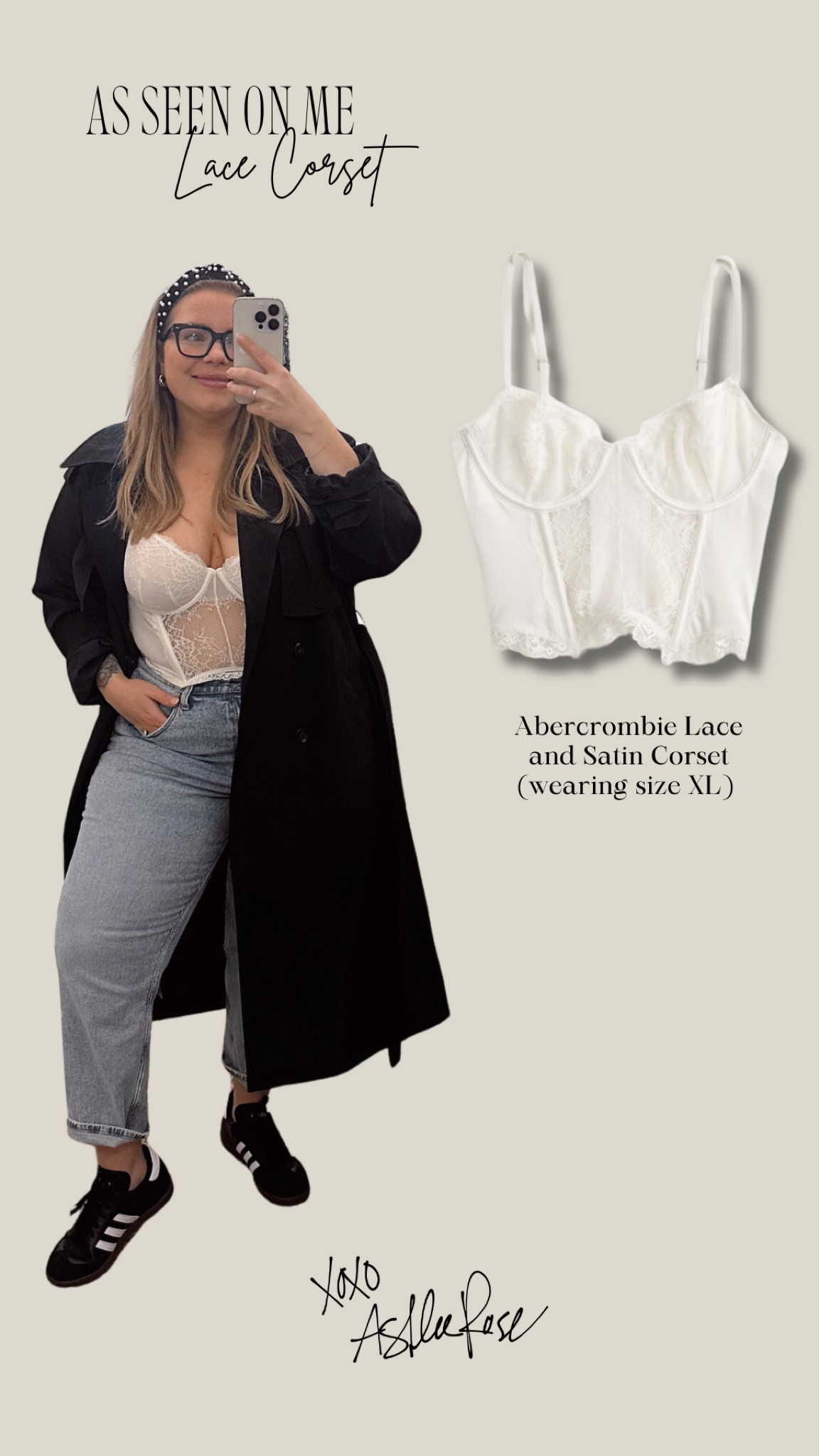 as seen on me: this Abercrombie lace corset that I quite literally want to wear out always. ✨let me know what styles you’d like to see on me next! 

Tops, Going Out Tops, Lace Corset 

#LTKmidsize #LTKstyletip