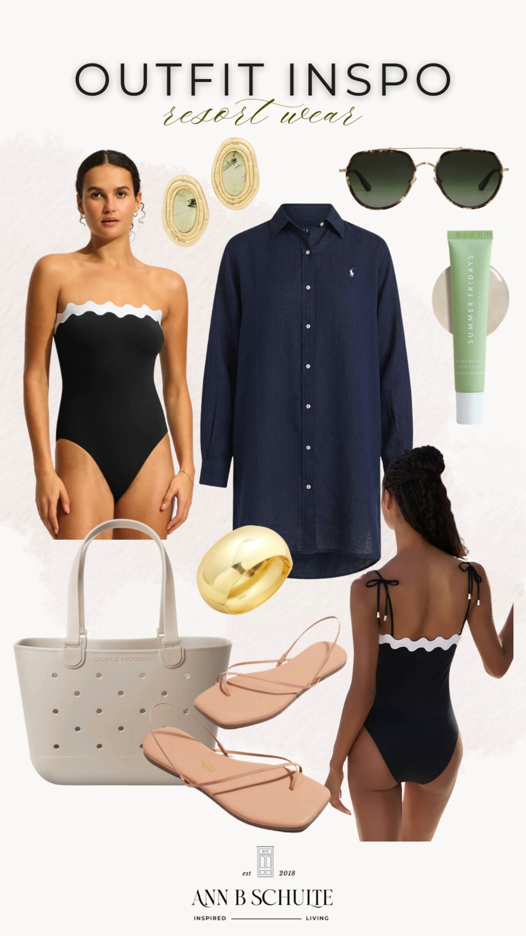 Resort wear outfit inspo that feels like golden hour breezy linens, relaxed sets, and pops of color made for getaway days. Vacation mode, fully activated. 🌴👗☀️
#ResortWear #VacationOutfits #TropicalStyle #WarmWeatherLooks #BeachVacation #ResortStyle #TravelOutfits #OOTDInspo #LTKTravel #StyleEdit 

 #LTKootd #LTKSwim