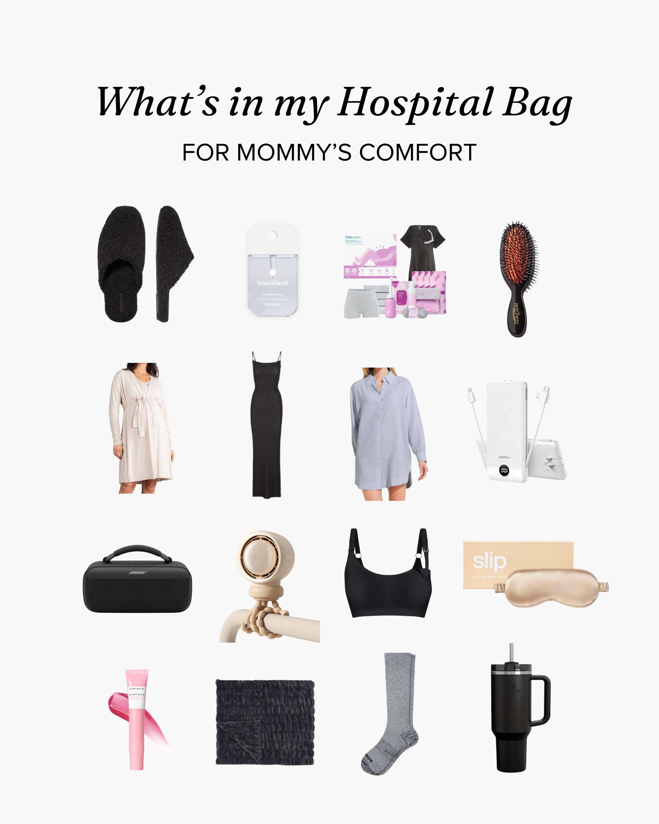 Everything I'm packing to be cozy in the hospital! Plus my own personal skincare 

 #LTKBaby #LTKBump #LTKFamily