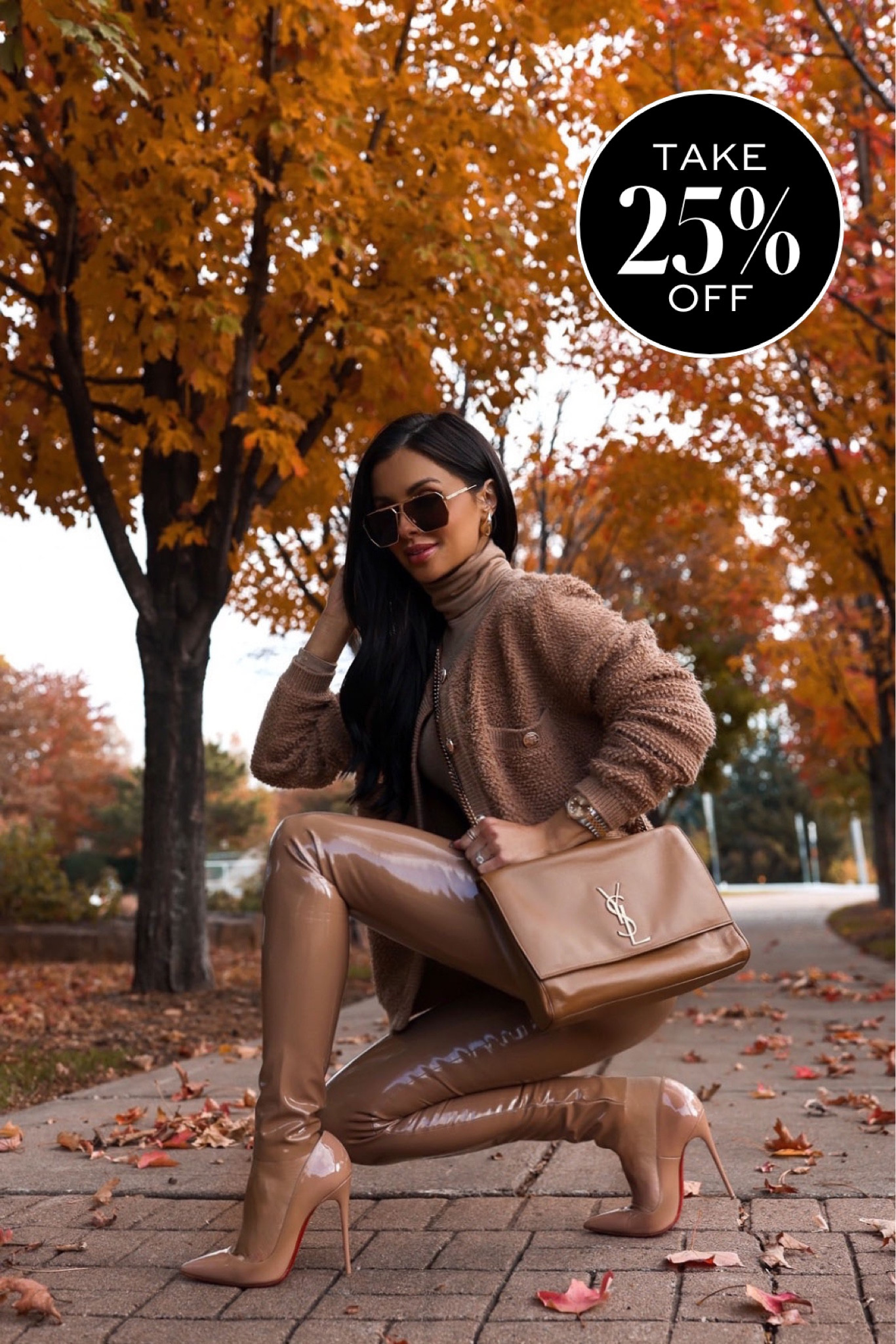 Saks friends & family sale - save 30% off
Line & dot boucle cardigan
Commando patent leather leggings 
Fall outfit on sale 

#LTKFindsUnder100 #LTKSaleAlert #LTKSeasonal