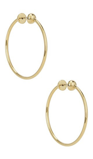 Jenny Bird Icon Small Hoops in Metallic Gold. | Revolve Clothing (Global)