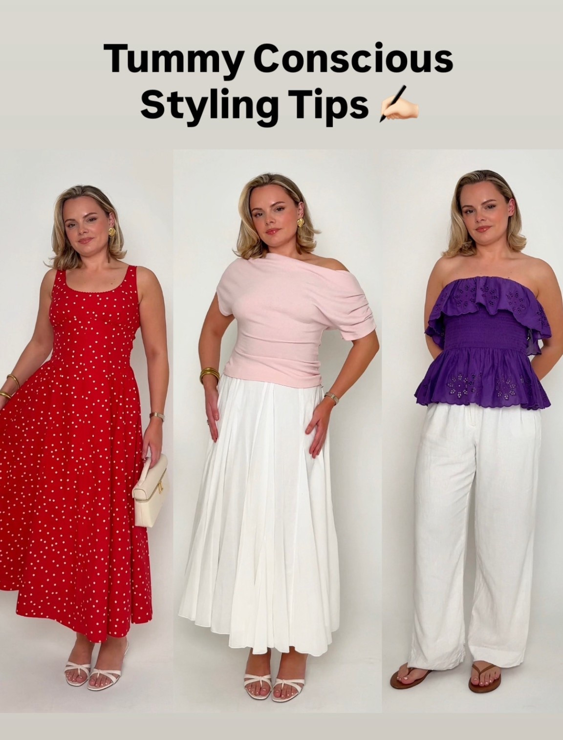 Tummy conscious styling tips outfits ❤️