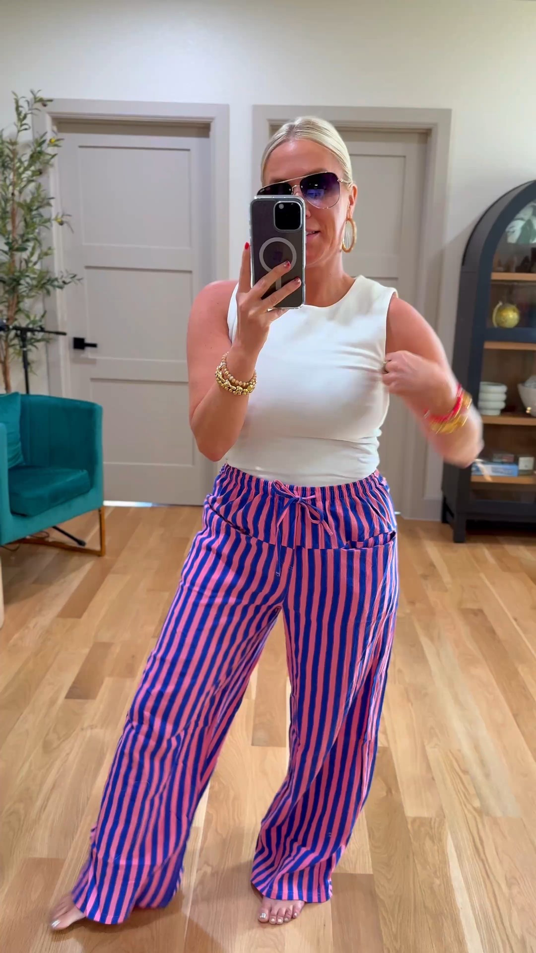 Love these striped pants from Amazon! Wearing size medium 

#LTKStyleTip #LTKWorkwear #LTKSaleAlert