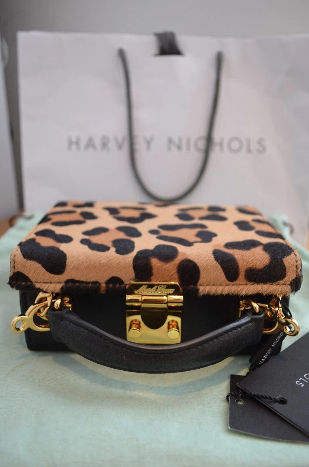 Mark Cross Brand New (with tags) Mini Grace Bag in Leopard Print | eBay UK