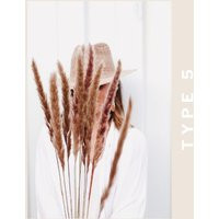 PAMPAS GRASS (25 Pieces) Type 5  Natural White Dried Pampas Plant Decor, Pampas Wedding Decor Bouquet, Boho Bohemian Wedding Flower | Etsy (US)