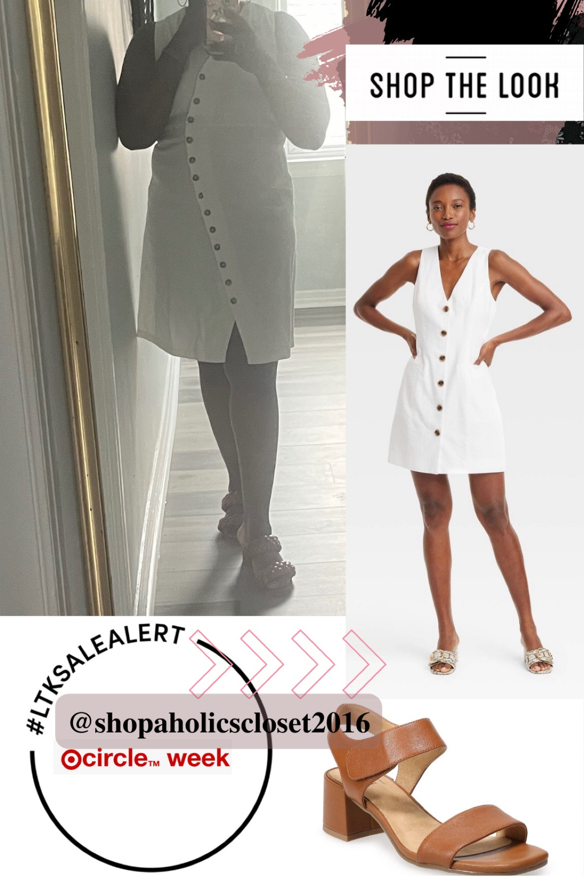 OOTD - Throwback to this work look. I paired my white linen button dress with brown heeled sandals. You can recreate now during Target Circle week!

#shopdeescloset #shopaholicscloset #target

White Dress Sandals

#LTKSaleAlert #LTKSummerSales #LTKFindsUnder50