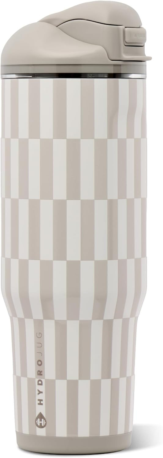 HydroJug Ease2o 32oz Insulated Water Bottle, Straw & Chug Lid, Latte | Amazon (US)