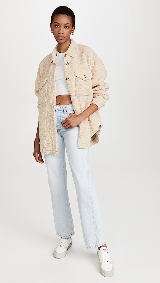 Good American Contour Sherpa Jacket | SHOPBOP | Shopbop