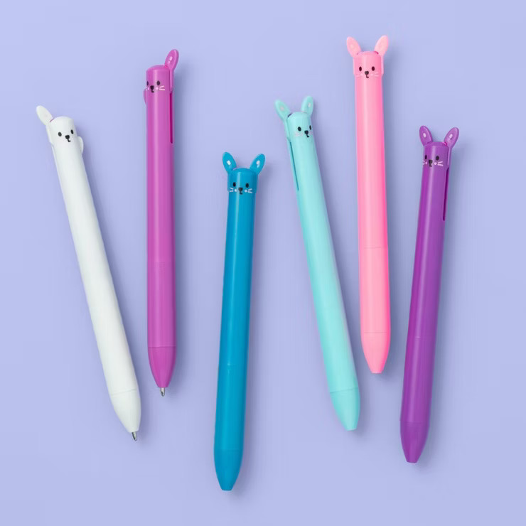 6ct Character Cat Pen Set - More Than Magic™ | Target