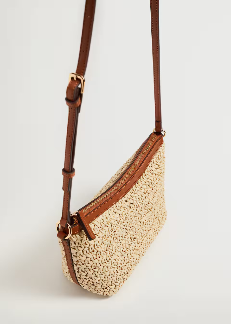 Raffia braided bag | MANGO (UK)
