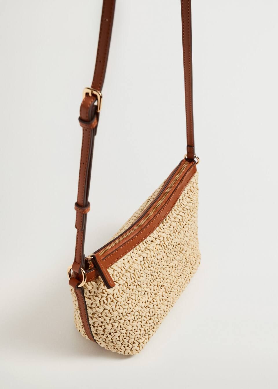 Raffia braided bag | MANGO (UK)