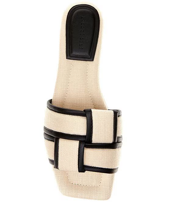 Caruso Linen Woven Flat Sandals | Dillard's