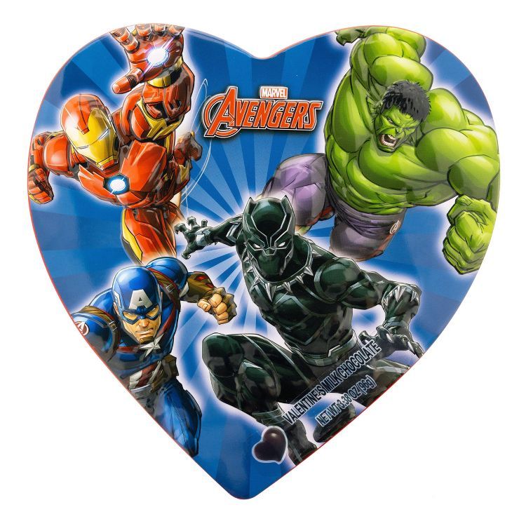 Marvel Avengers Valentine's Milk Chocolate Tin - 3.38oz | Target