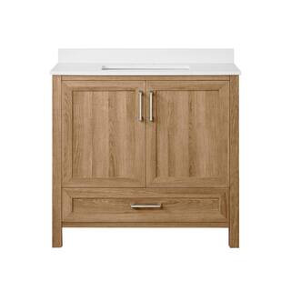 Home Decorators Collection Moorside 36 in. W x 19 in. D x 34 in. H Single Sink Bath Vanity in Swe... | The Home Depot