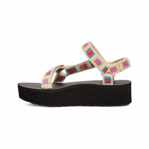 Teva Women's W Flatform Universal Crochet Sandal, Explore, 10 | Amazon (US)
