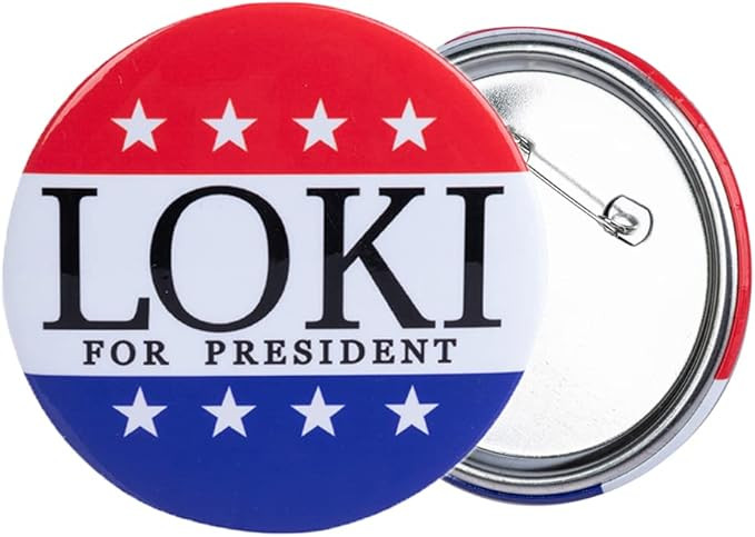 Loki Helmet Mask with Badge Pin Accessories for Halloween Role Cosplay | Amazon (US)