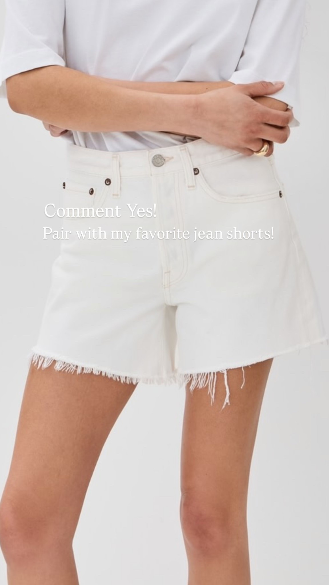 Pair with my favorite jean shorts!  Comment Yes!